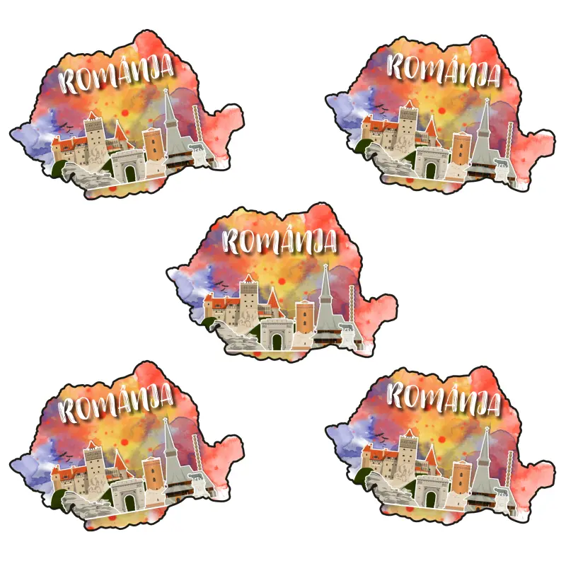 Harta, romania, magnet frigider mgs001
